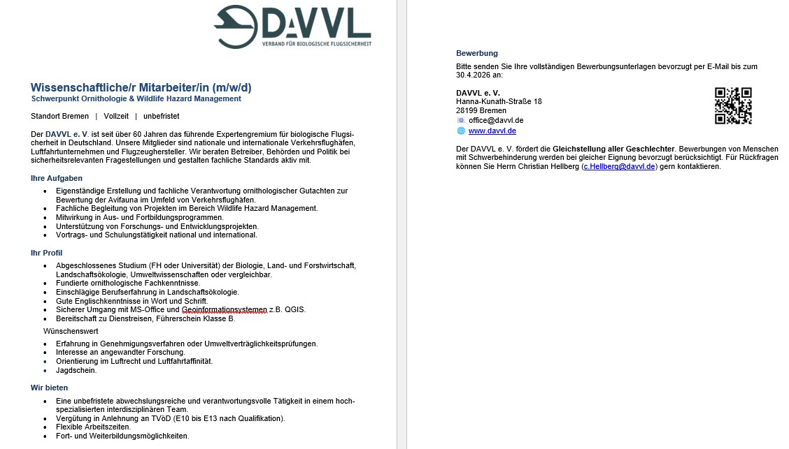 Stellenausschreibung