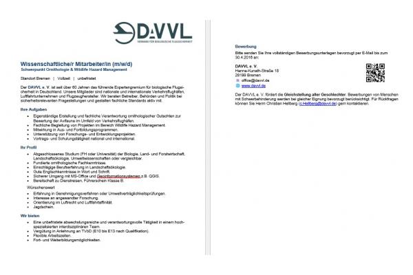 Stellenausschreibung